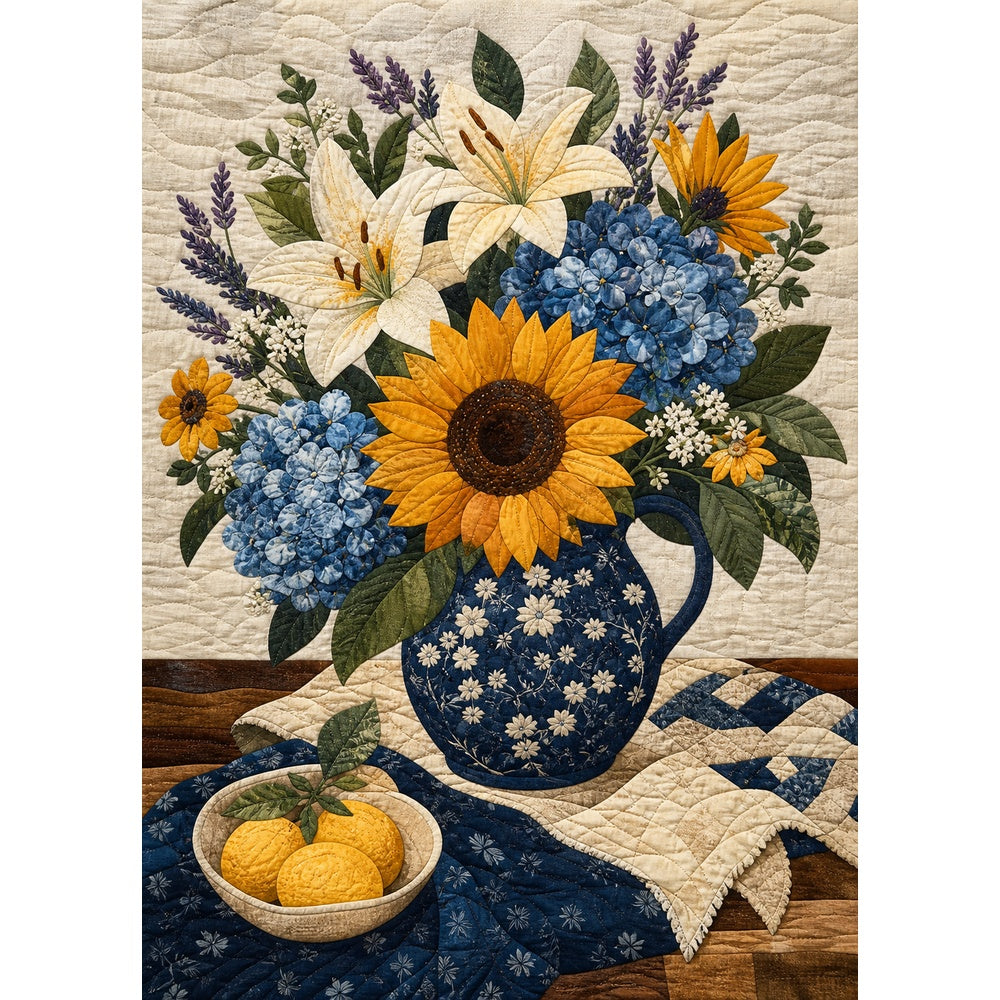 Vibrant Botanical Still Life Portrait Puzzle - puzzle artwork