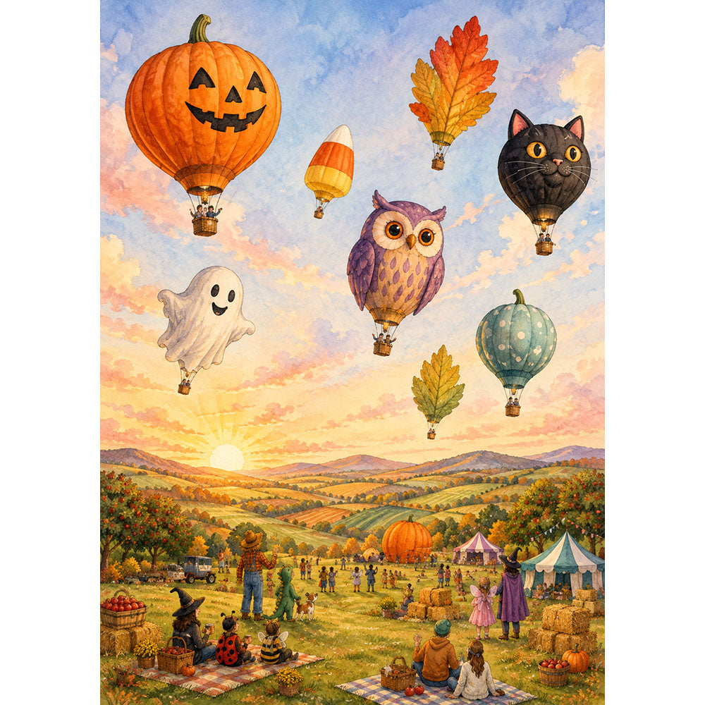Great Pumpkin Balloon Festival Jigsaw Puzzle - puzzle artwork