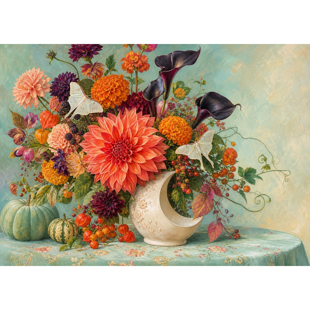 Harvest Moon Bouquet 1000 Piece Puzzle - puzzle artwork
