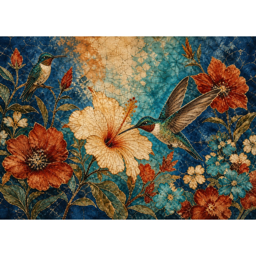 Quiet Hummingbirds Landscape Puzzle - puzzle artwork