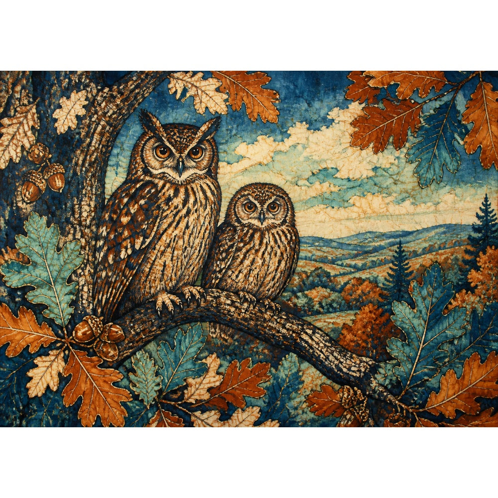 Story-Rich Owls Landscape Puzzle - puzzle artwork