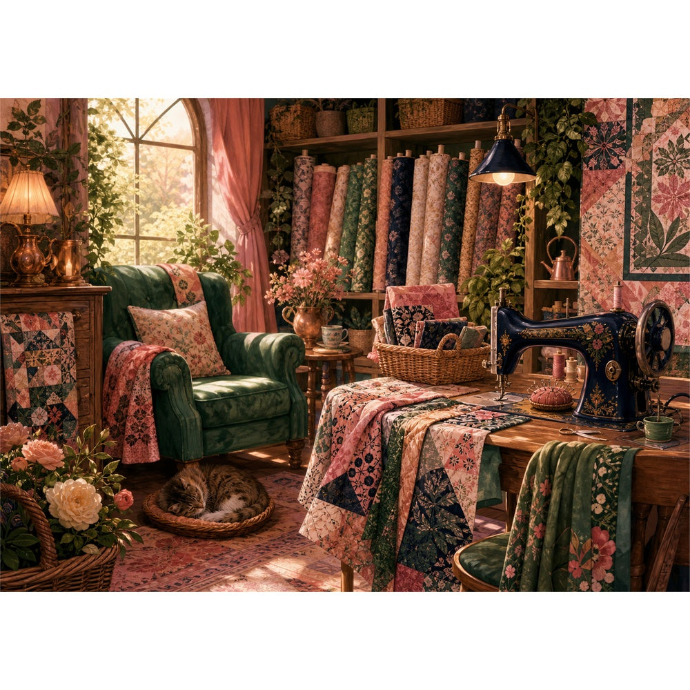 Copperleaf Cottage Sewing Room 113 Landscape Puzzle - puzzle artwork