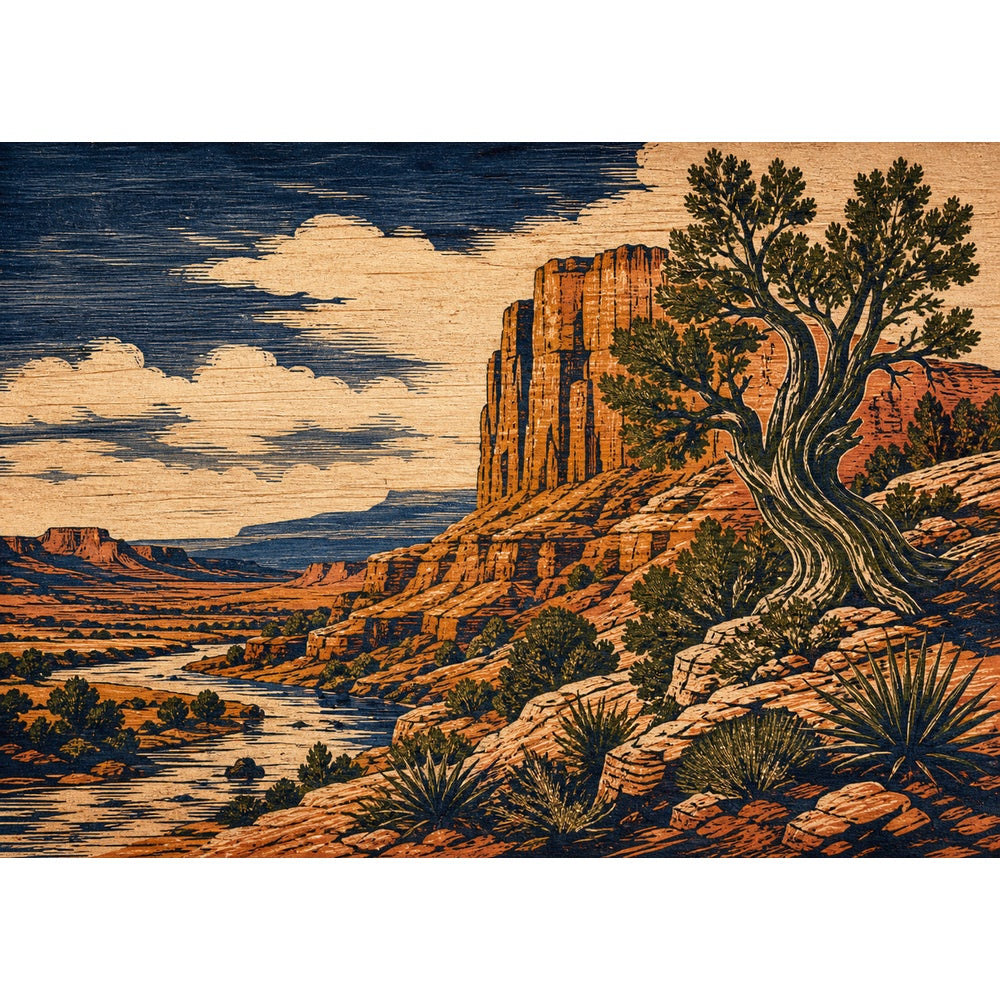 Quiet Desert Canyon Landscape Puzzle - puzzle artwork