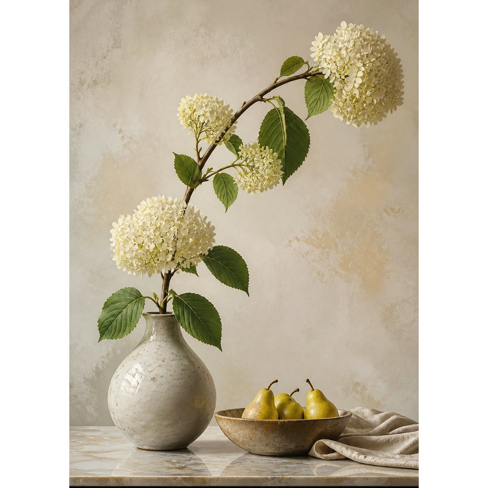 Rain-Washed Botanical Still Life Portrait Puzzle - puzzle artwork