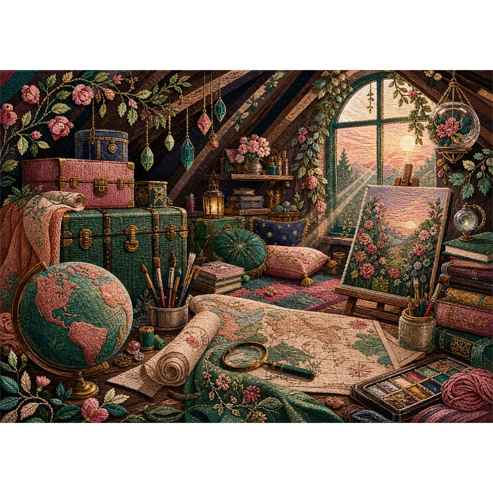 Emerald Attic Treasure Studio 114 Landscape Puzzle - puzzle artwork