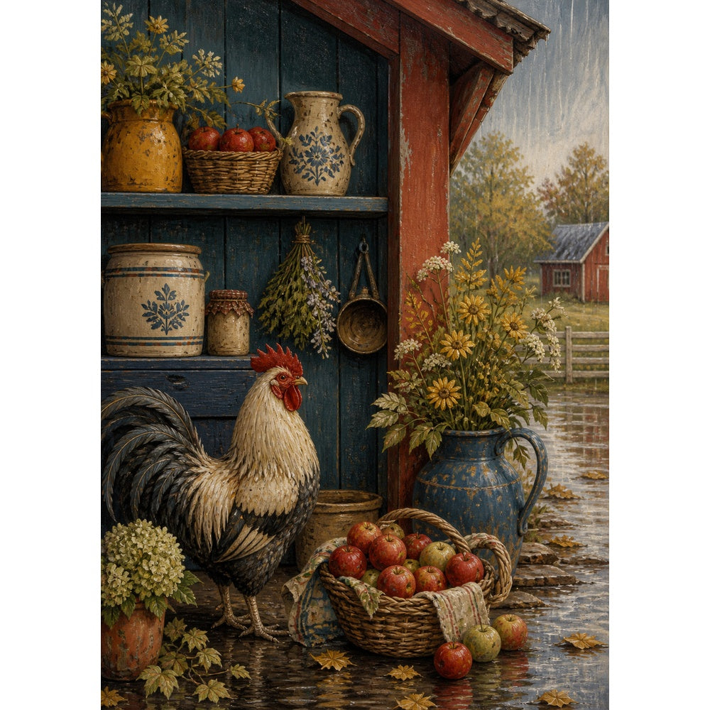 Story-Rich Farmhouse Pantry Portrait Puzzle - puzzle artwork