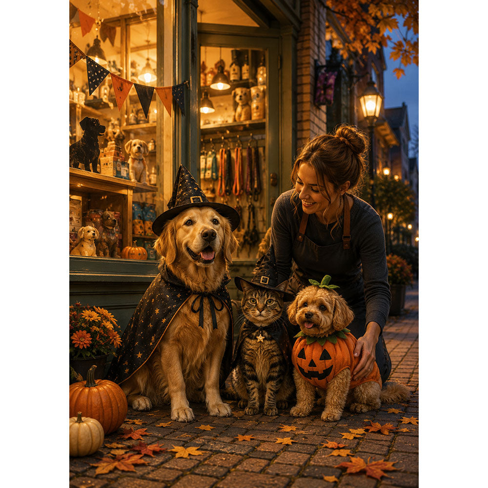 Costume Night Pet Halloween Jigsaw Puzzle - puzzle artwork