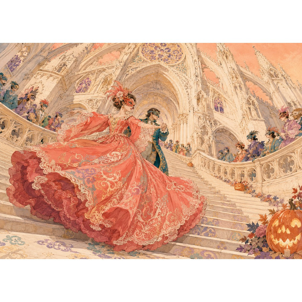 Gothic Masquerade Halloween 1000 Piece Puzzle - puzzle artwork