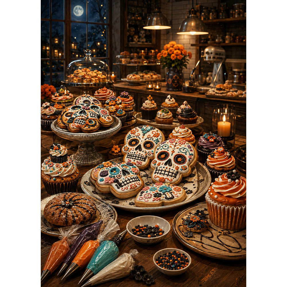 Sugar Skull Bakery Halloween Jigsaw Puzzle - puzzle artwork